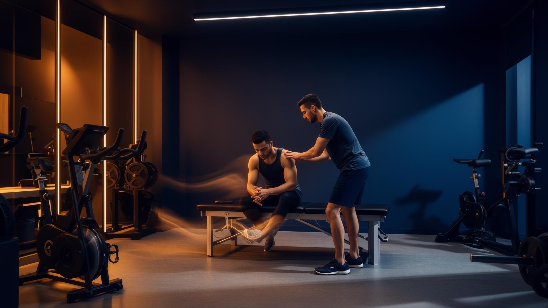 Φυσιοθεραπευτής αξιολογεί αθλητή στο PHYSIOMED